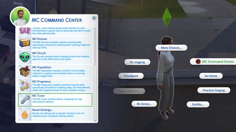 m c command center sims 4